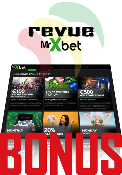 Les bonus Mrxbet 